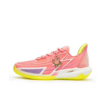 361° BIG3 4.0 Quick Pro Basketball Shoes Men Low Top Fluorescent Light Coral/Light Lime