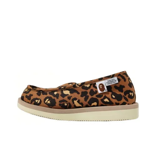 Suicoke x A BATHING APE Warm Low-Top Sports Casual Shoes Men's Beige Yellow