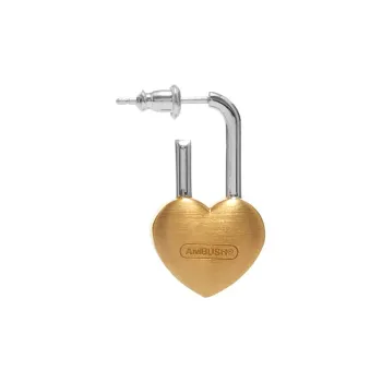AMBUSH Small Heart Padlock Earring