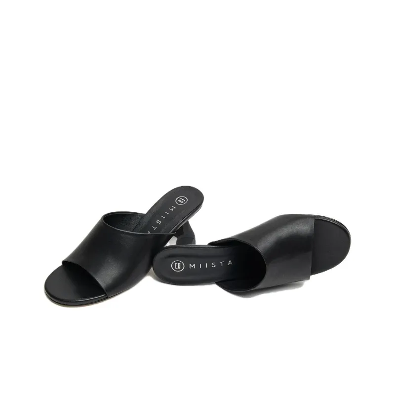 MIISTA Slide Slippers Women's Black-2