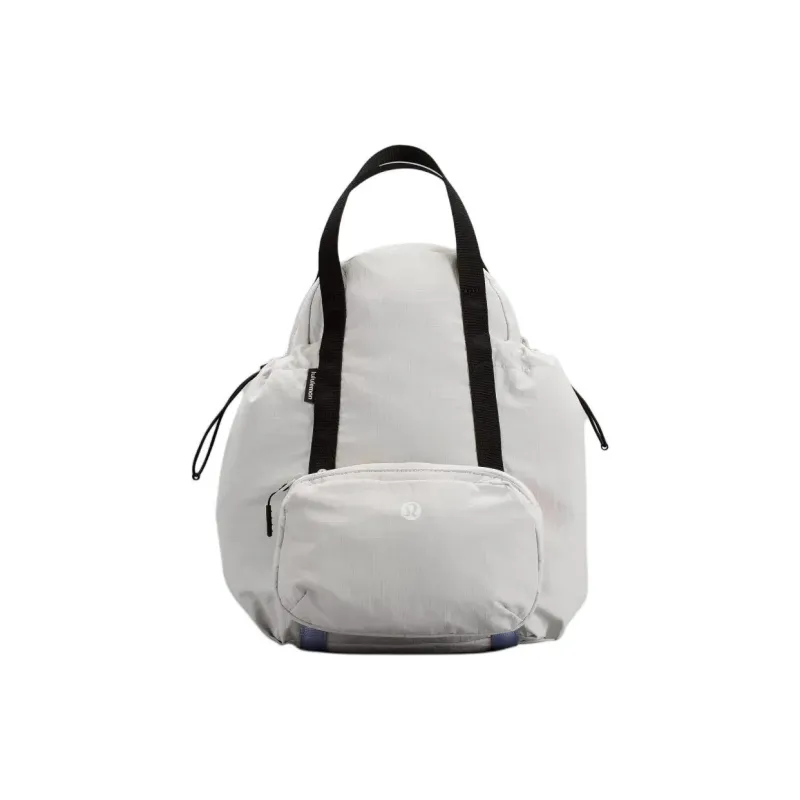 Lululemon Nylon Portable One Shoulder Crossbody Fanny Pack Backpacks Women's White-0