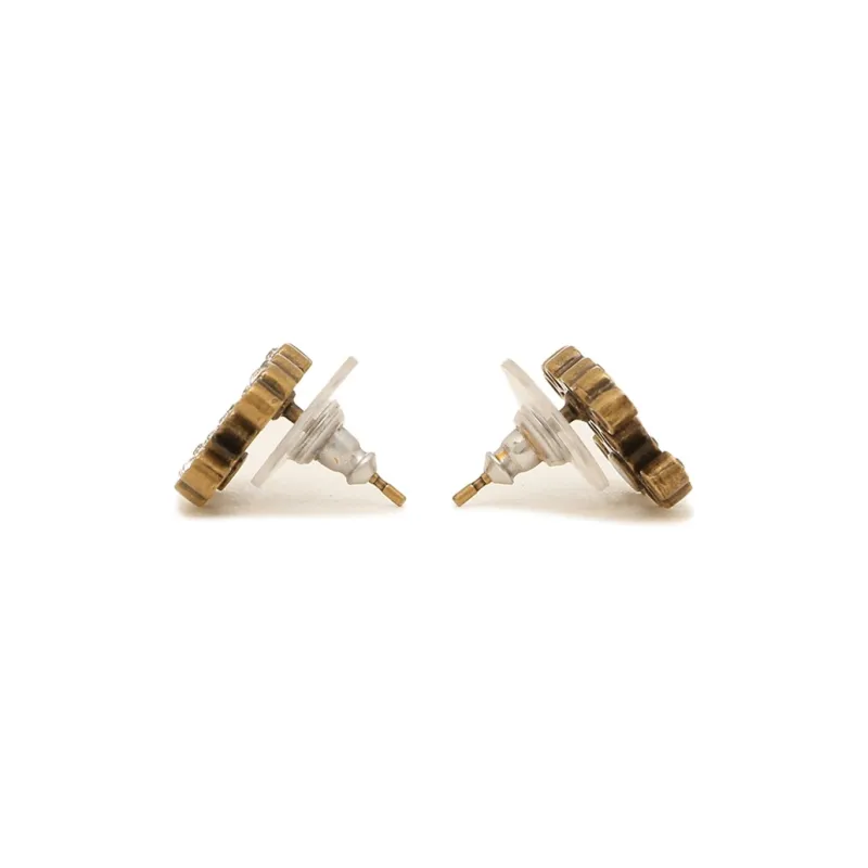CHANEL Stud Earrings Women's-3