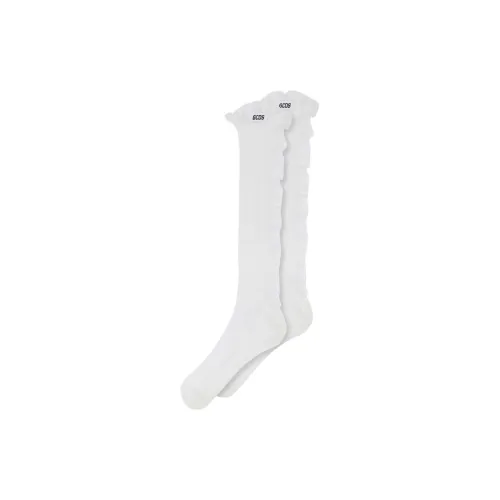 GCDS Knee-High Socks Women's White