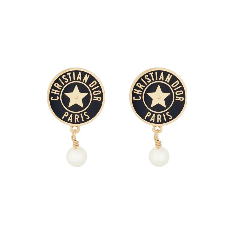 DIOR Stud Earrings Women's Gold-0