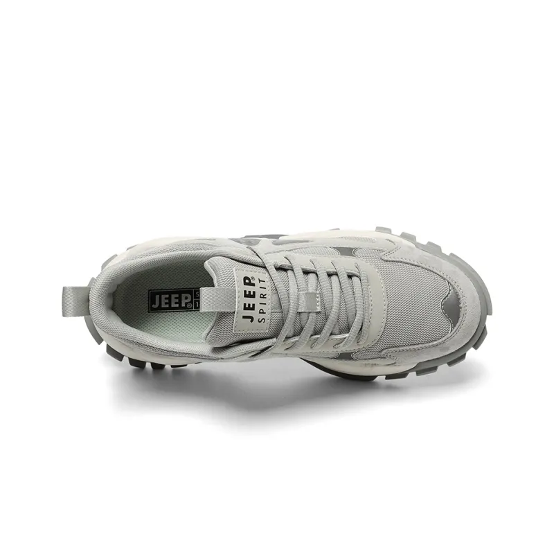 JEEP SPIRIT Anti Slip Wear Resistant Breathable Lightweight Height Increasing Low Top Chunky Sneakers Men's-2