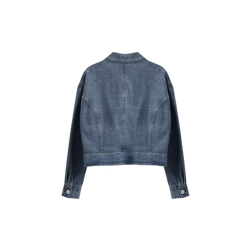 Olrain Denim Jacket Women's Turkish Blue-1