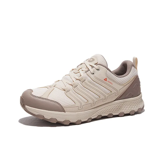 HOT POTATO Cushioning Support Lightweight Breathable Slip Resistant Low Top Hiking Trekking Shoes Unisex Beige Brown-1