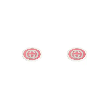 GUCCI 925 Sterling Silver Stud Earrings Women's