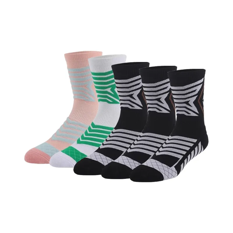 Ledomoda Basketball Socks Unisex 5 Pack Mixed Color-0