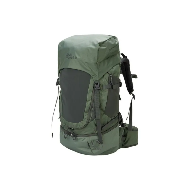 Jack Wolfskin Polyamide With Polyester Outdoor Hiking Bag Backpack Women's Fence Green-1