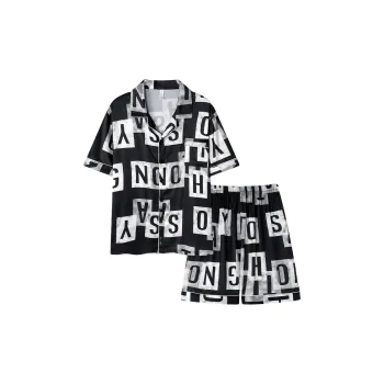 Follow The United States Pajama Set Men's Black