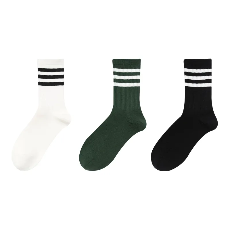 XXLLG Mid Calf Socks Unisex 3 Pack-10