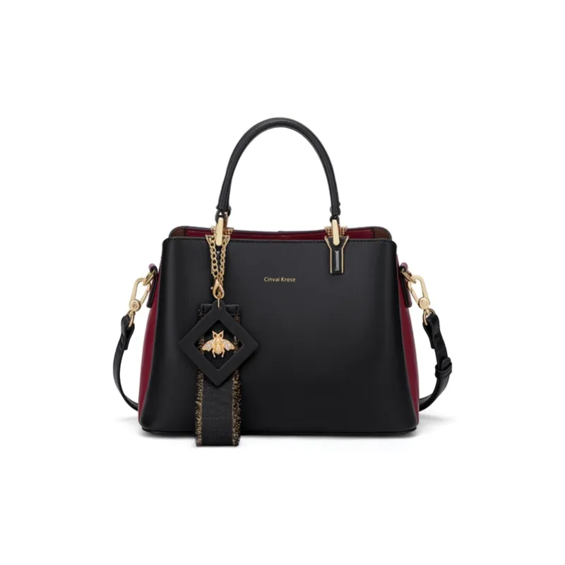 Simvay Clos Cow Leather With Synthetic Leather Handbag Crossbody Bag Mom Bag Tote Bag Medium Size Women's-1