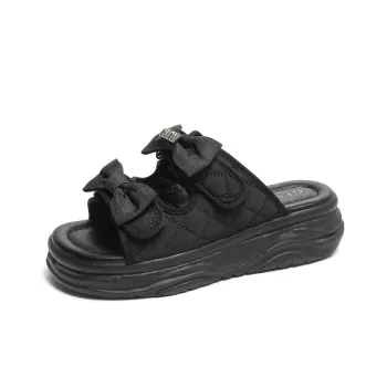 GEMEIQ Slide Slippers Women's Black, Beige