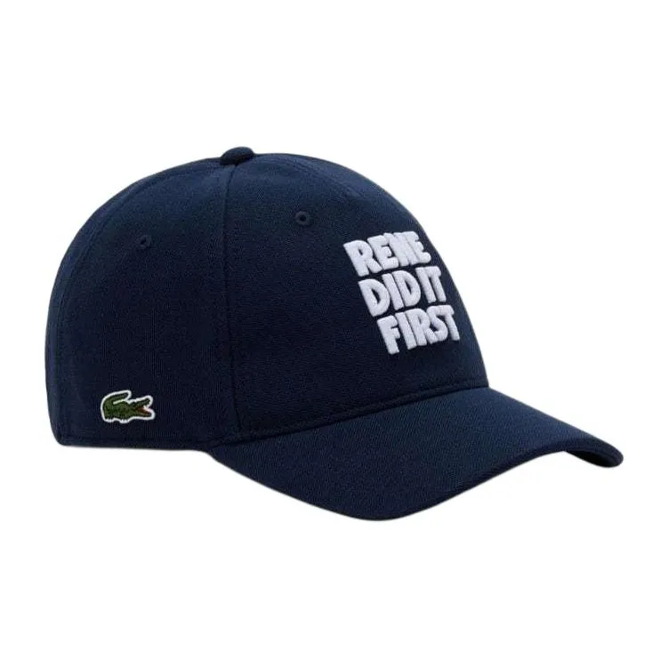 LACOSTE Cotton Baseball Caps Women's Blue-1