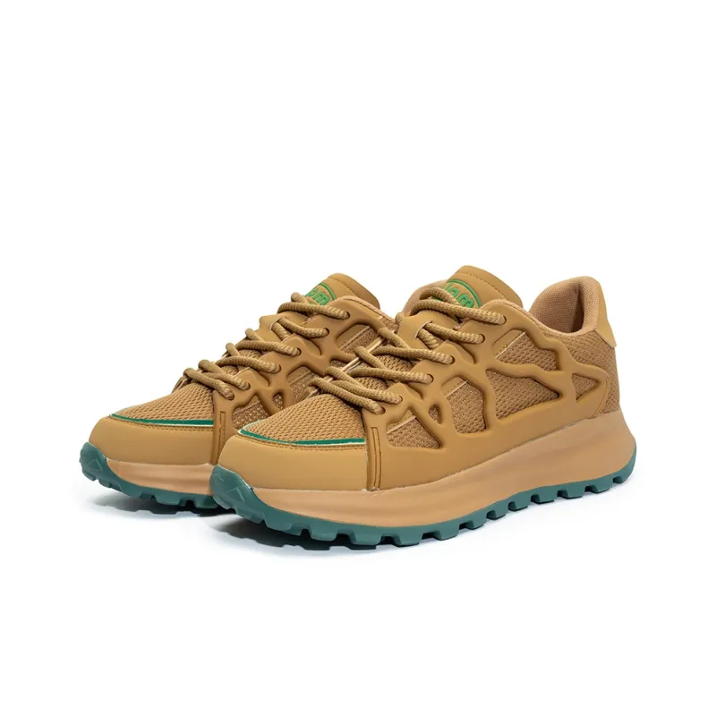 Seattle Palm Anti Slip Wear Resistant Low Top Skateboard Shoes Unisex Brown-3