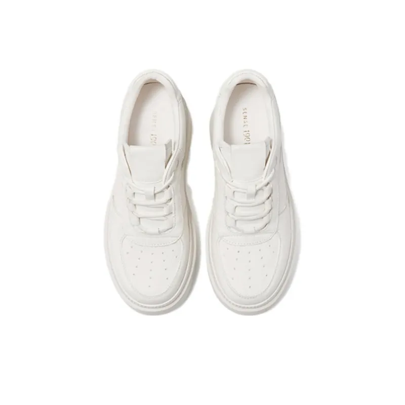 SENSE 1991 Anti-Slip Wear-Resistant Lightweight Breathable Low-Top Skateboard Shoes Unisex White-1