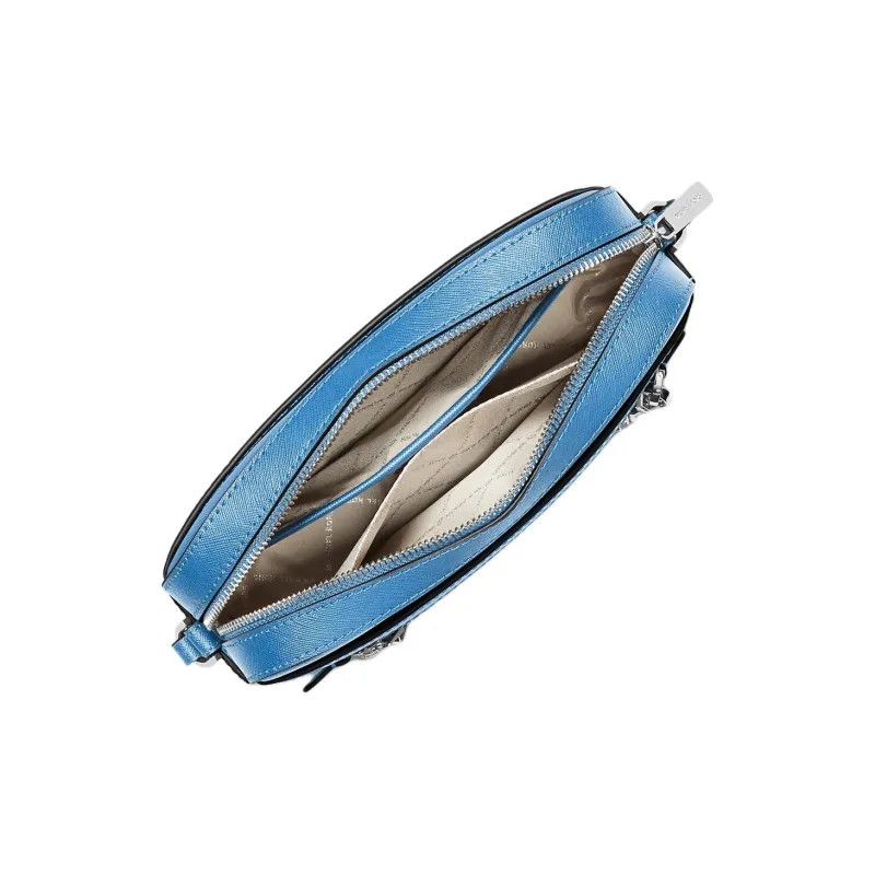 MICHAEL KORS Jet Set Leather Shoulder Bag, Crossbody Bag Tubas Women's Blue-2