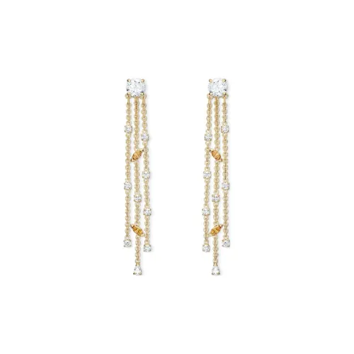 Swarovski Stud Earrings Women's Gold