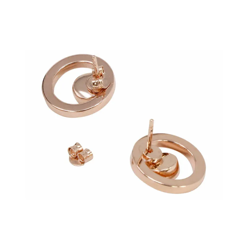 COACH Metal Stud Earrings Women's-3