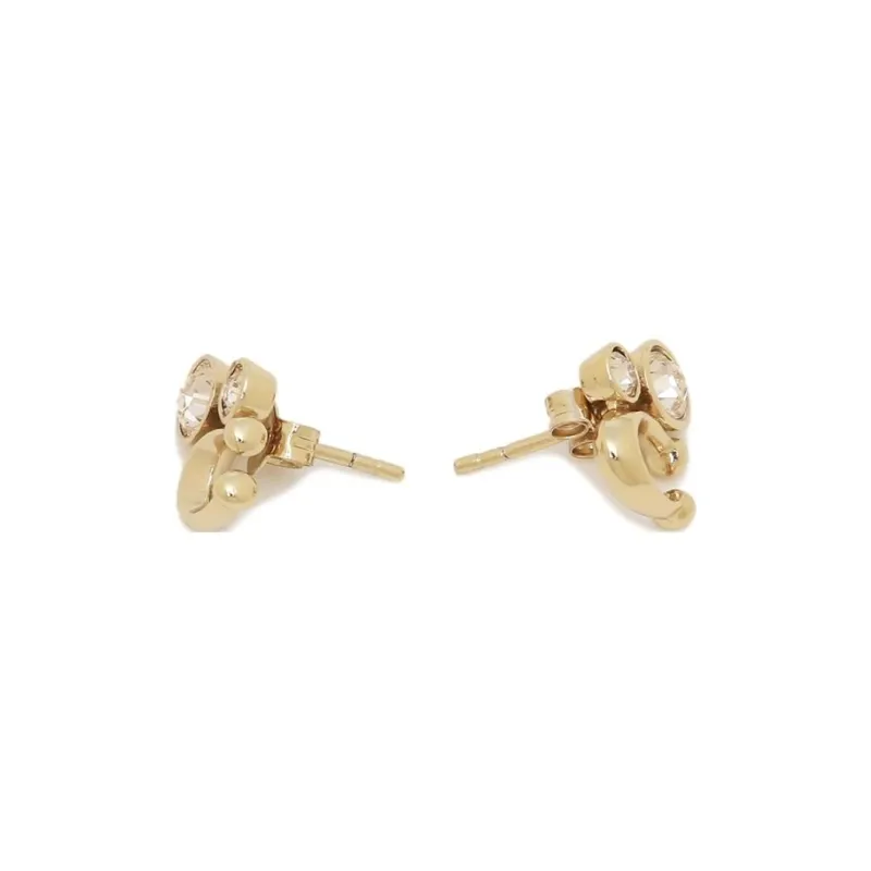 COACH Alloy Stud Earrings Women's Gold-1