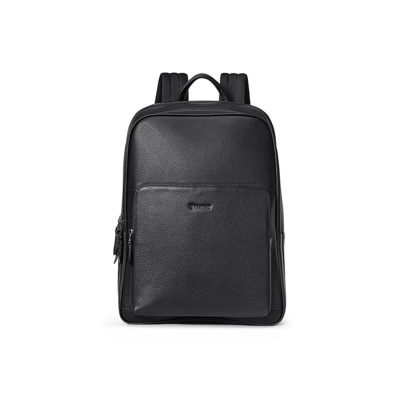 Playboy Cow Leather Backpack Men's Black-1