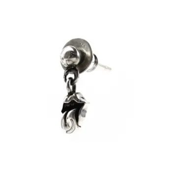 Chrome Hearts 925 Sterling Silver Stud Earrings Unisex Silver