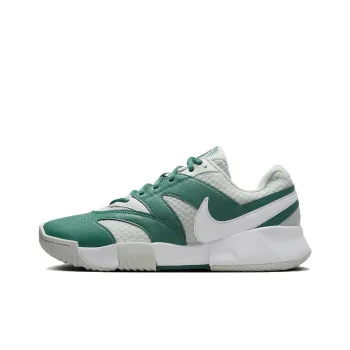 Nike Court Lite 4 Cushioning Wear Resistant Low Top Tennis Shoes Women's White Green