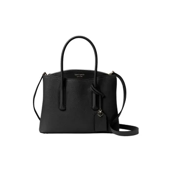 Kate Spade Margau Leather Handle Bag Medium Size Women's Black