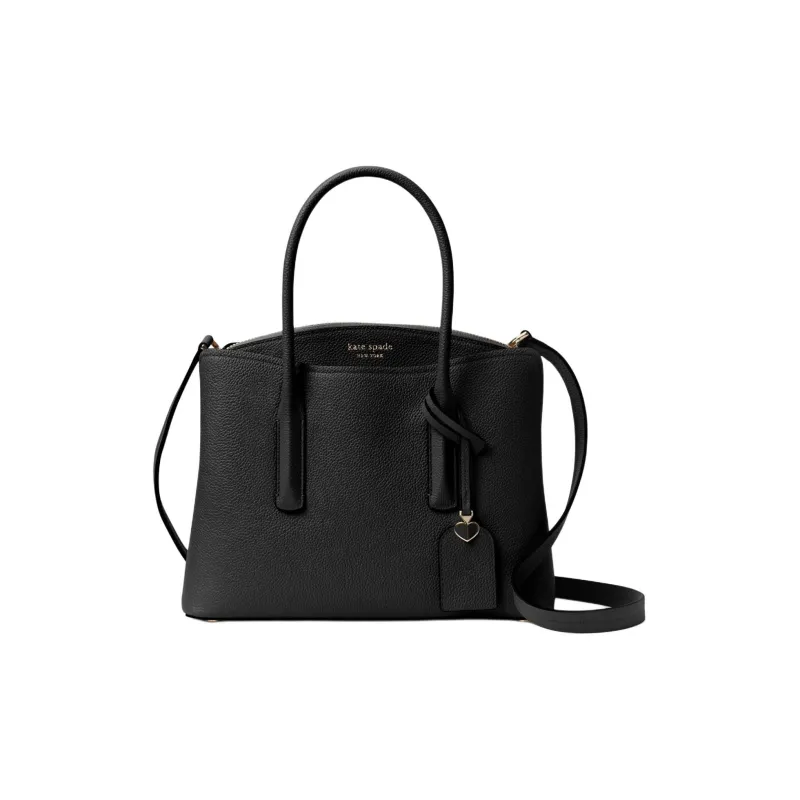 Kate Spade Margau Leather Handle Bag Medium Size Women's Black-0
