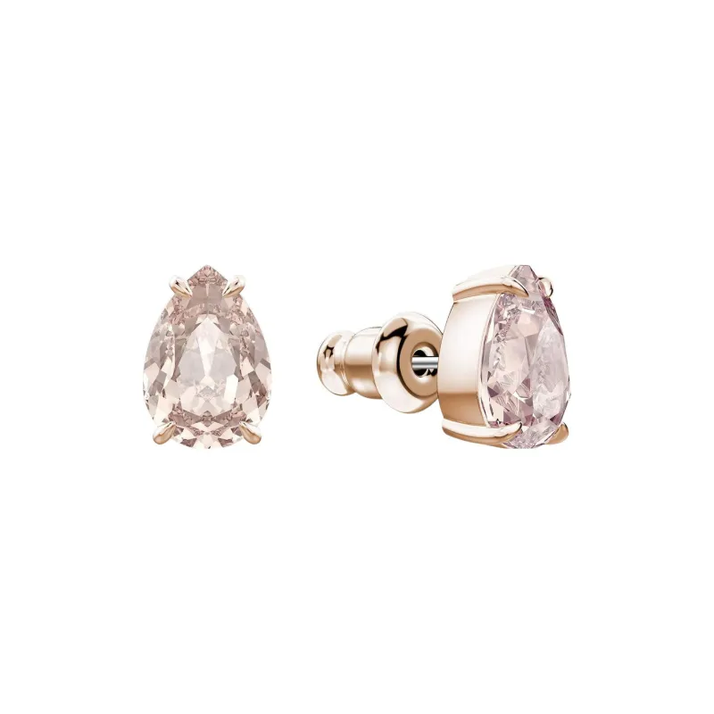 Swarovski Mix Stud Earrings Women's Pink-1