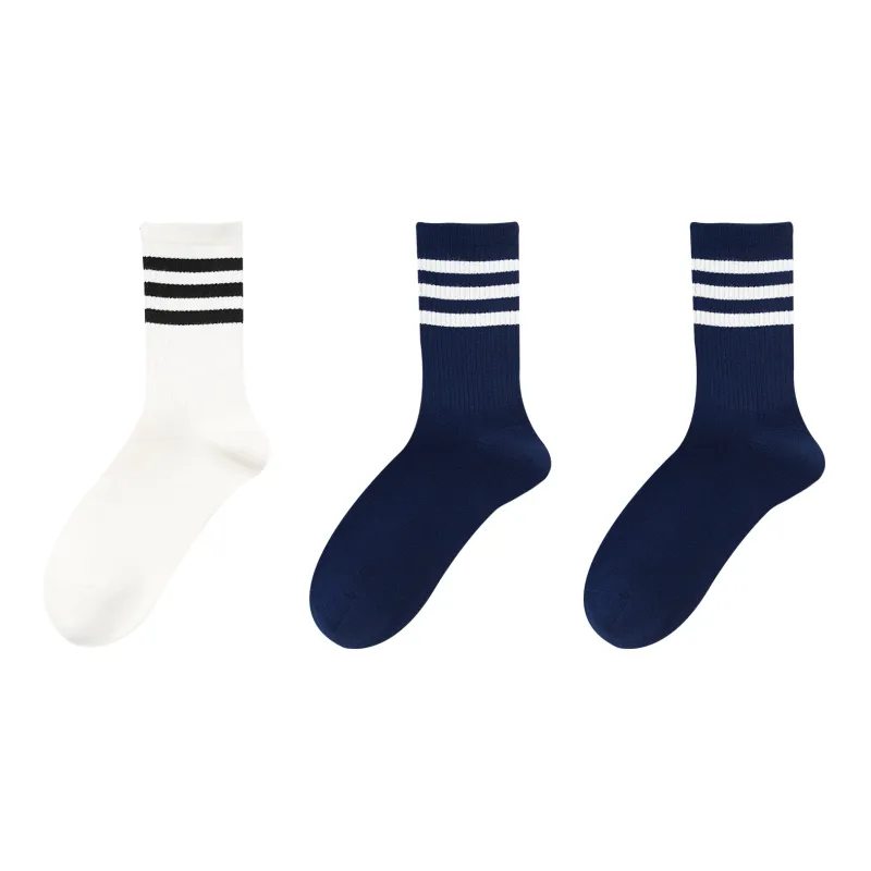 XXLLG Mid Calf Socks Unisex 3 Pack-6