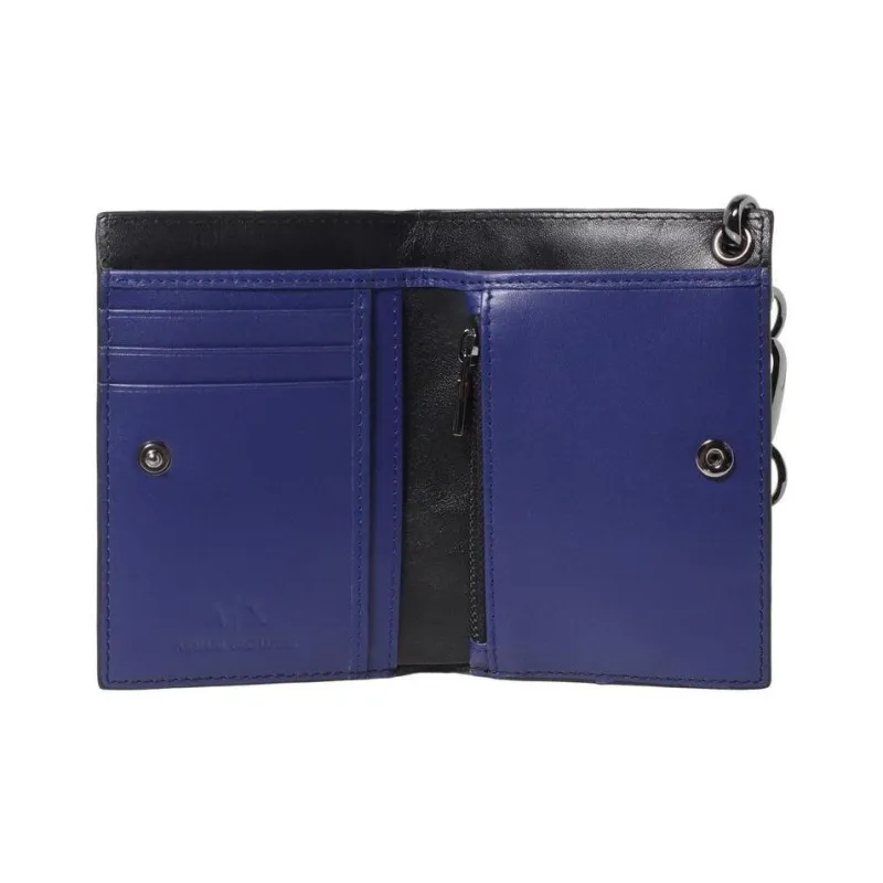 ARMANI EXCHANGE Polyester Shoulder Bag Wallet Unisex Black-4