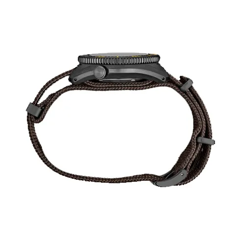 SEIKO Automatic Mechanical Movement Polyester Strap Watch Men's Watches Black Dial SPB255J1-3