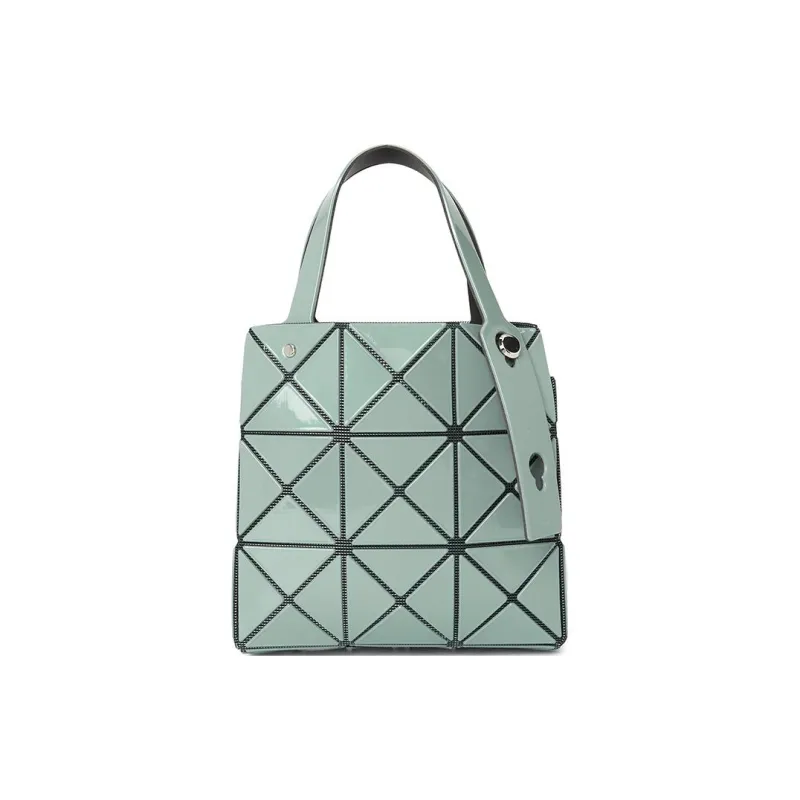 ISSEY MIYAKE CARAT Polyvinyl Chloride Resin Tote Bag Shopping Bag Handbag Women's Gray Green-1