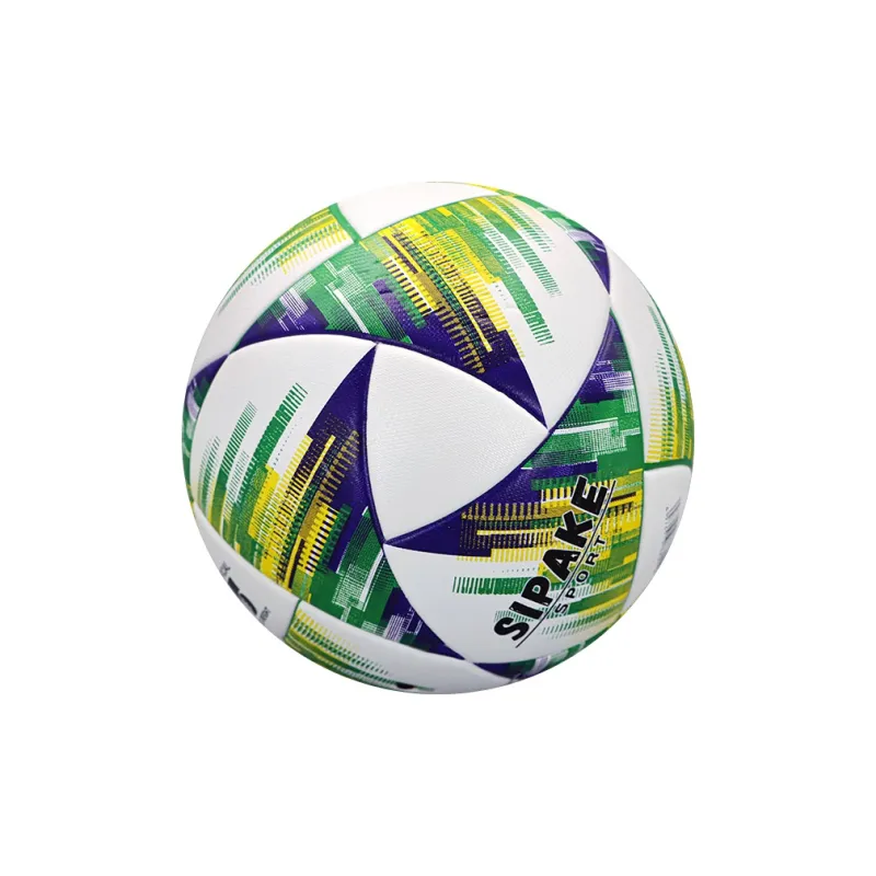 SIPAKESPORT Size 5 Soccer PU Seamless Thermal bonding Unisex White Green-1
