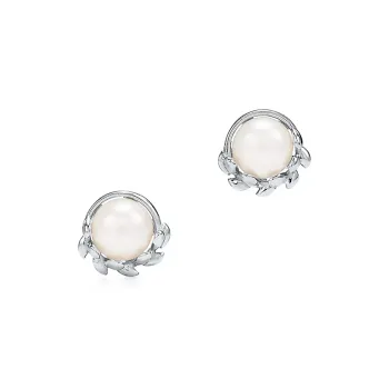 TIFFANY & CO. Paloma Picasso Pearl Stud Earrings Women's