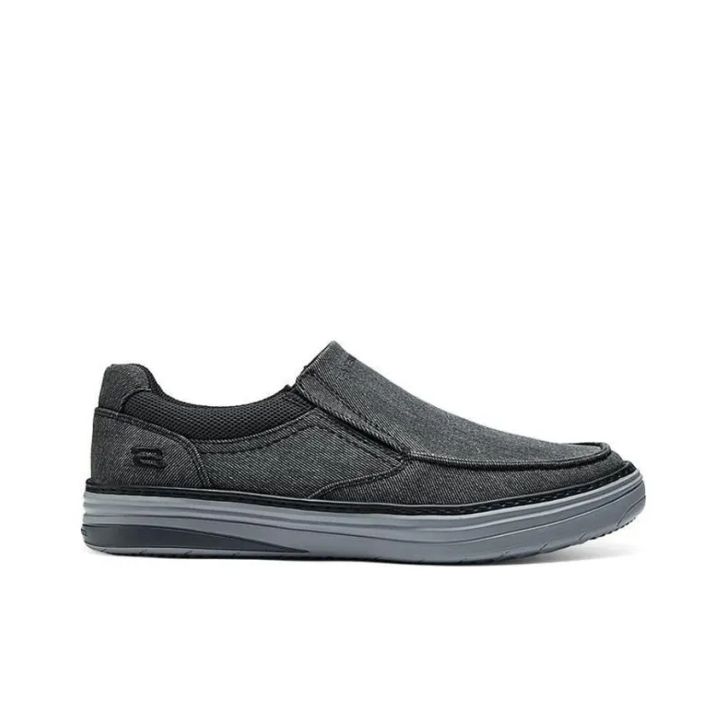 Skechers Lightweight Low Top Canvas Shoes Men's Black-1
