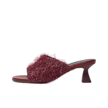 MIISTA Talita Slide Slippers Women's Burgundy