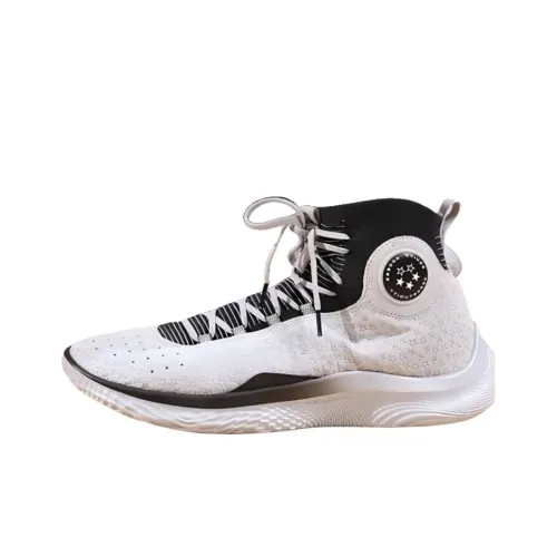 Under Armour Curry 4 Flotro 'Underrated Tour' Durable Cushioning High Top Basketball Shoes Men's Gray Black
