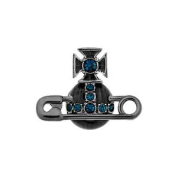 Vivienne Westwood Brass Stud Earrings Men's Gray