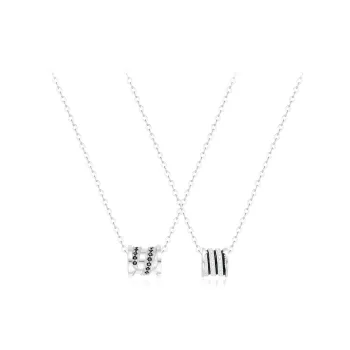 PRETTY DIARY Zircon Necklaces Unisex