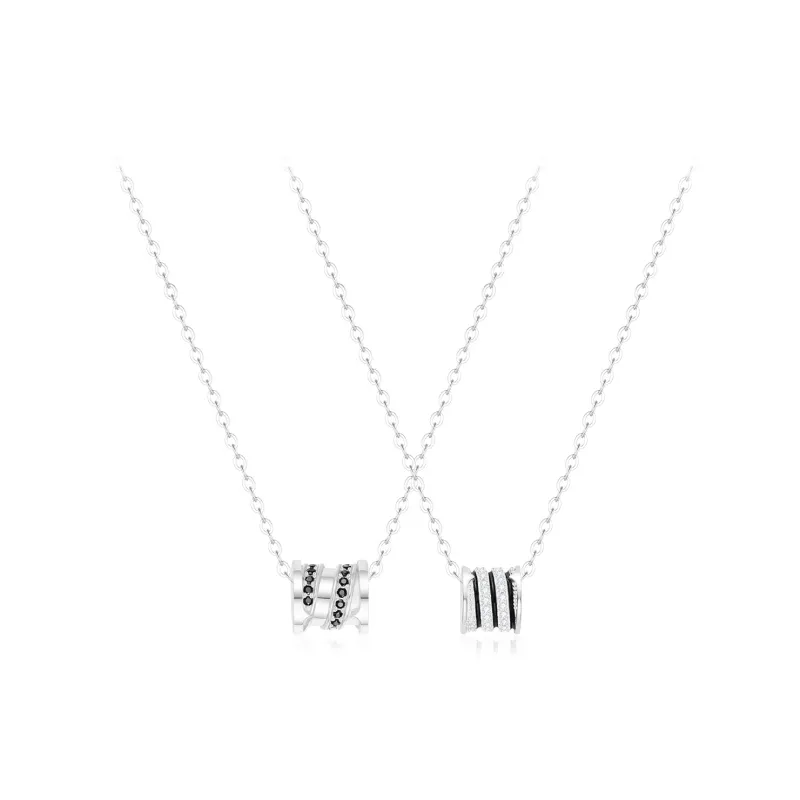 PRETTY DIARY Zircon Necklaces Unisex-0