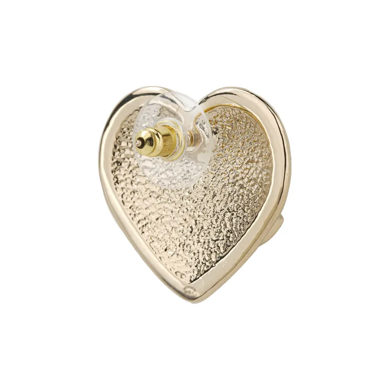 CHANEL Stud Earrings Women's Gold-1