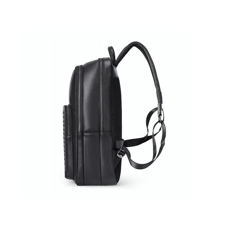 Playboy Cow Leather Backpack Men's Black-2