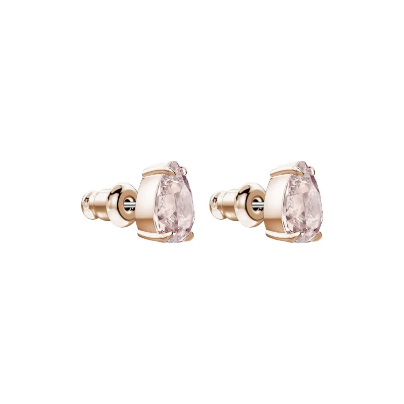 Swarovski Mix Stud Earrings Women's Pink-2