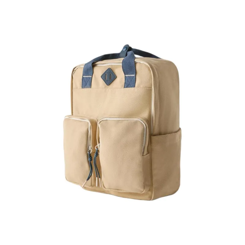 ZARA Polyester Backpack Regular Men's Brown-1