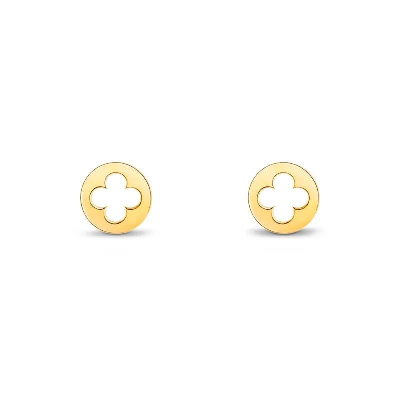 LOUIS VUITTON Empreinte Ear Studs Yellow Gold-1