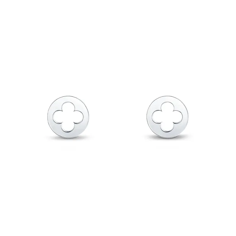 LOUIS VUITTON Empreinte Ear Studs White Gold-1