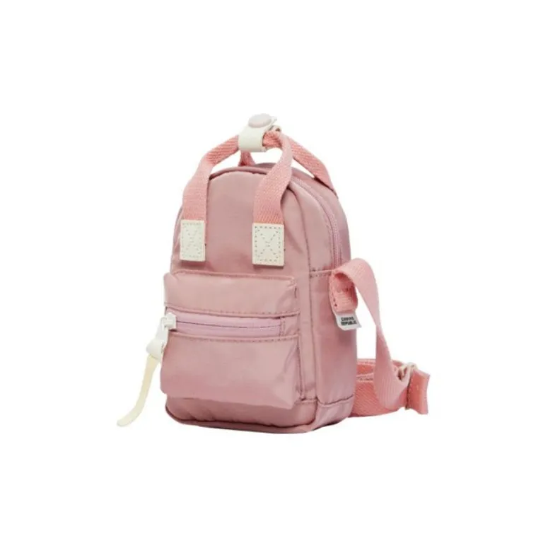 CANVAS REPUBLIC Polyester Cell Phone Pouch Shoulder Bag Crossbody Bag Mini Women's Sesame Peach-1
